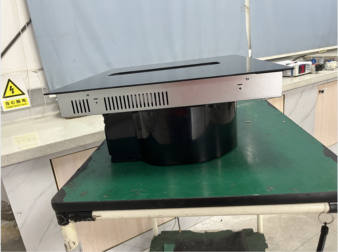 High Power 7200W Built-in Induction Hob Electric Stainless Steel Integrated Ventilation System