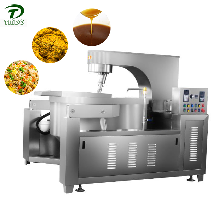 Jacketed Cooking Mixer Machine Large Capacity Jacketed Kettle Tiltable Planetary Stir Equipment
