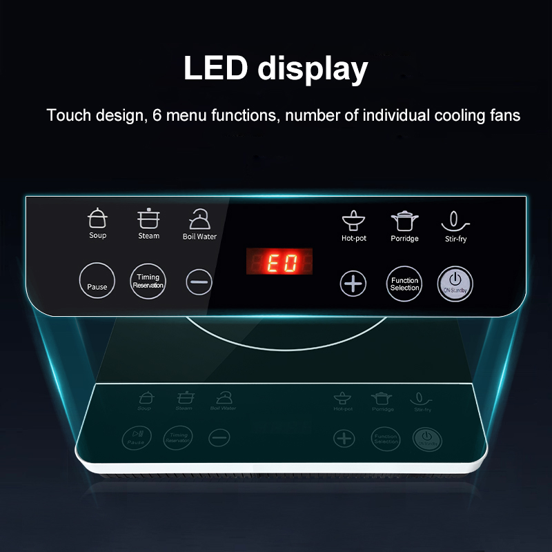 2200w Smart Induction Stove Hot Pot Portable Induction Cooker for Kitchen Electric Heater Cooker Stove