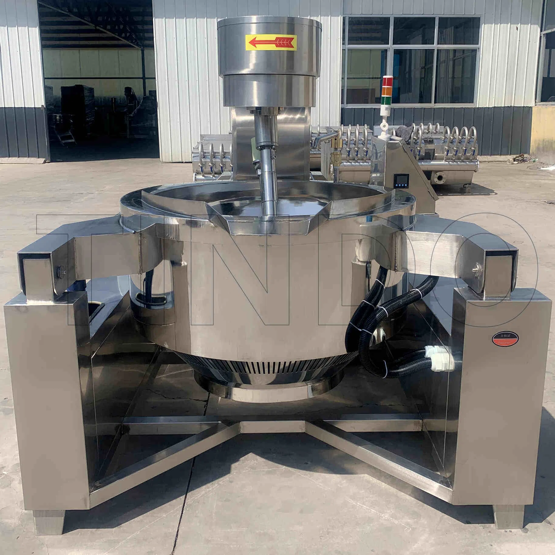 Industrial Automatic Induction Heating Cooking Mixer Machine for Chili Sauce