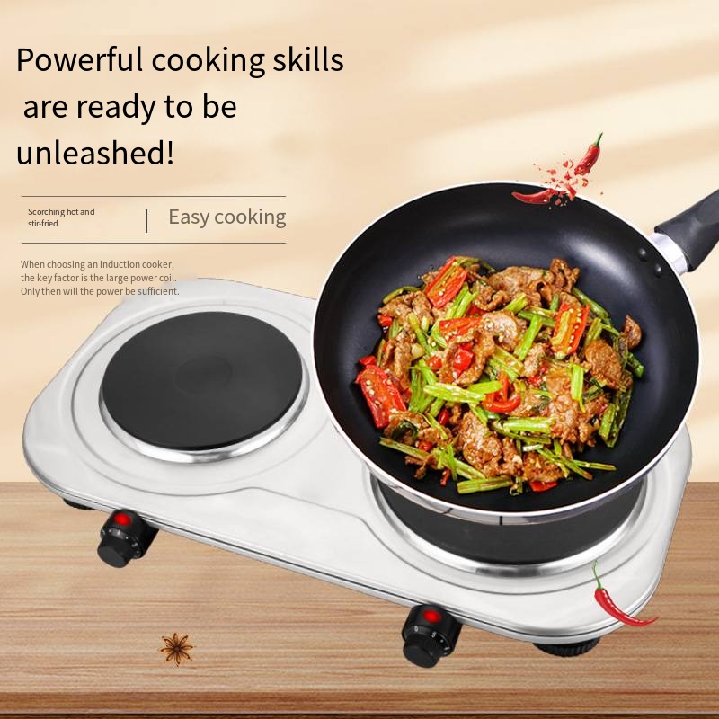 Z Kitchen Appliances Heating Furnace Induction Stove Stainless Steel Multi-functional Double-burner Electric Stove