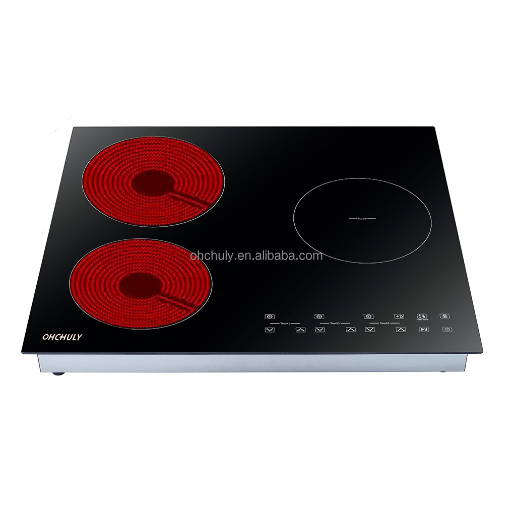Ohchuly Professional Manufacturer's Burner Induction Stove 2200W Built-In Infrared Induction Households AU Ceramic Electric Fry