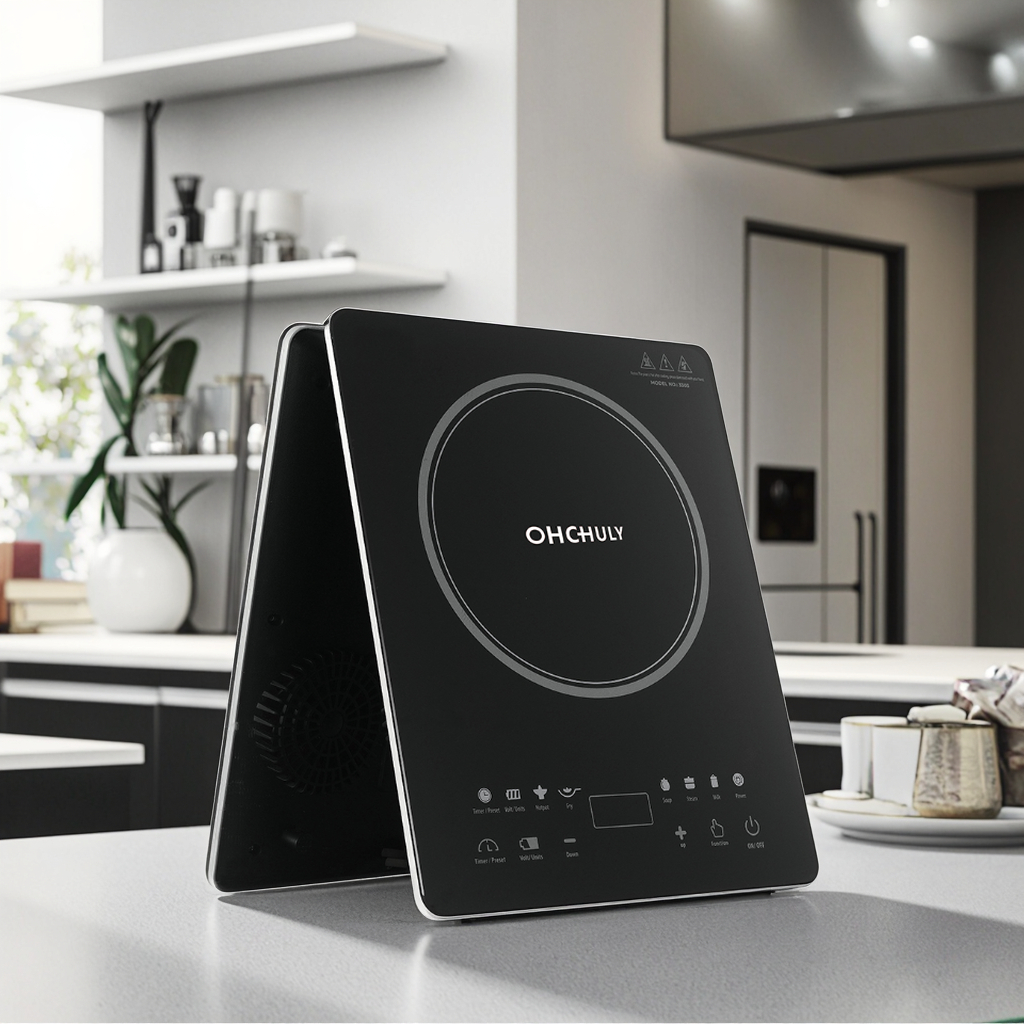 Hotel-Grade Stainless Steel Plastic Housing Electric Induction Cooktop Touch Control Ceramic Panel Fry Hotpot Waterproof Single