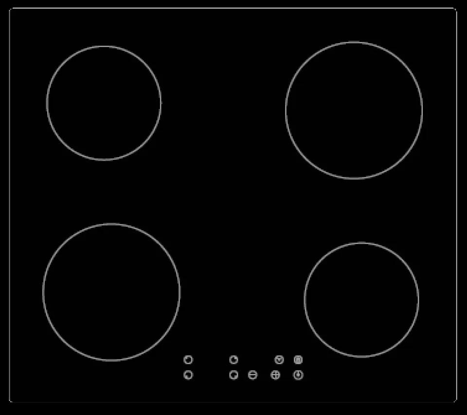 4 Zones Induction Hob/ Induction Cooktop Customized Logo Silk Printing OEM Brand