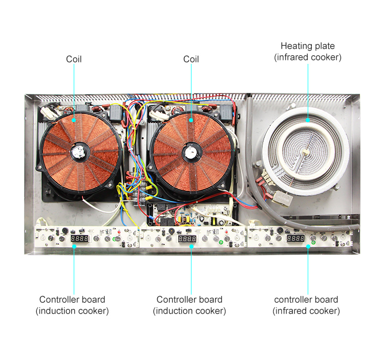 Factory Direct Selling Built-In 220V Induction Cooker With Smart Wi-Fi Control Eco-Friendly