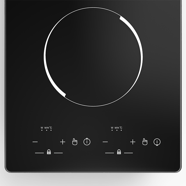 Single Burner Built-in Touch Control Tempering Glass Panel 2000-2999W Electric Induction Cooktop for Hotel Use