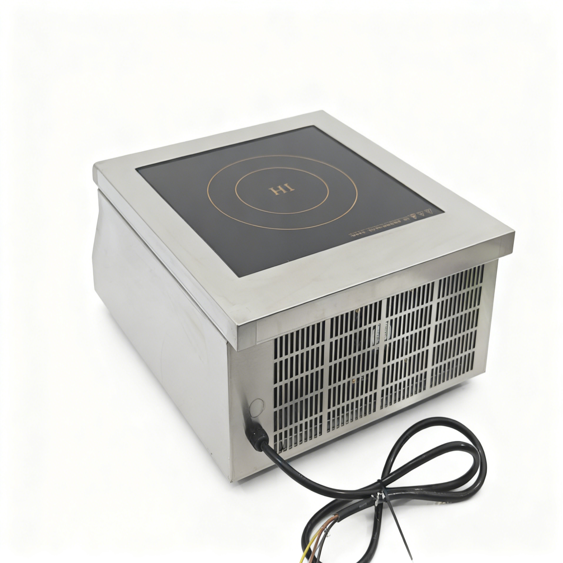 Hidden Invisible Built-in Hidden Magnetic Single Burner Electric Induction Cooktop Stainless Steel 6KW Smart Control Portable