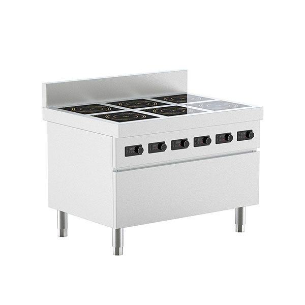Multi-Zone Induction Simmer Station - 6X 3.5kw Burners (School/Hotel Use)