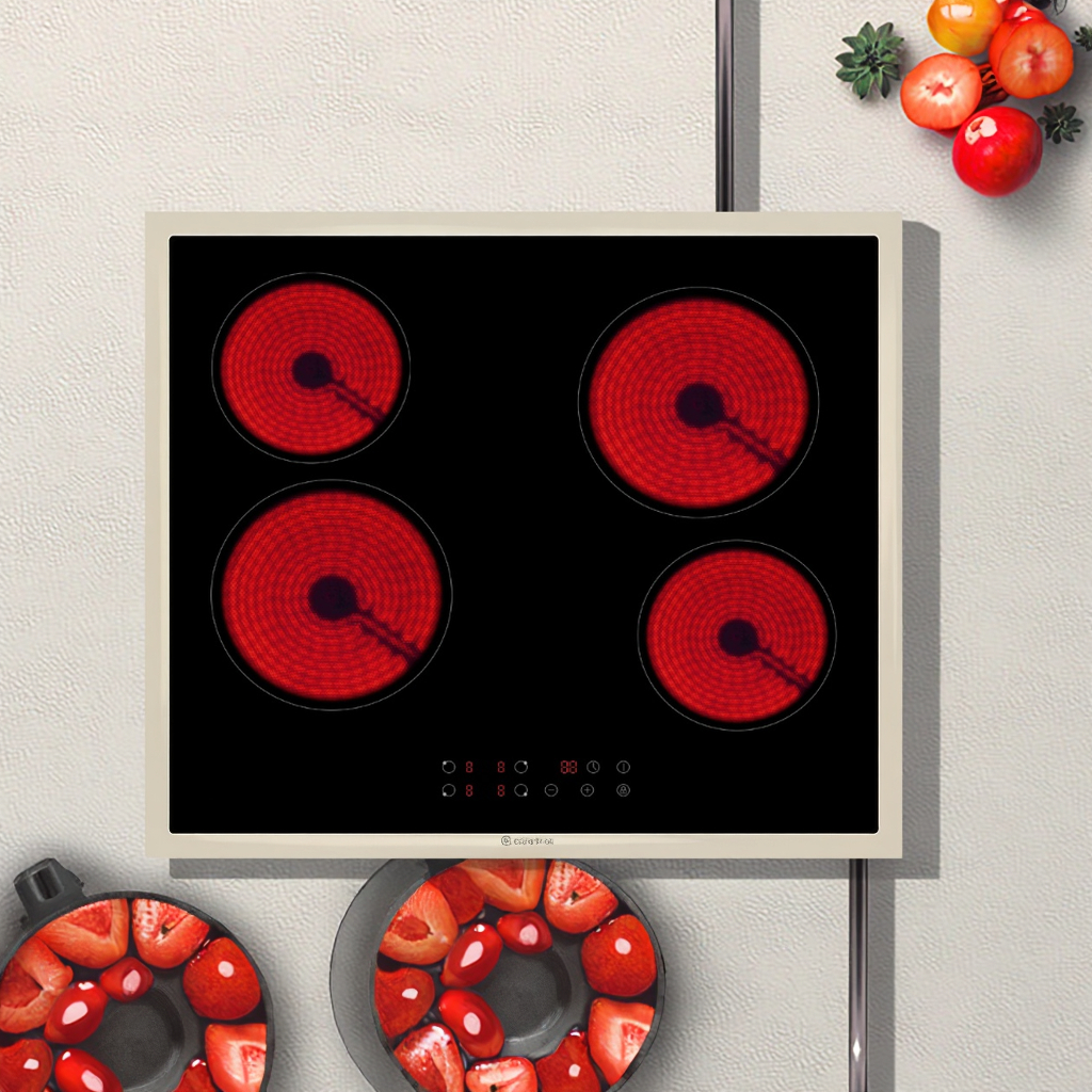 In-built 4 burner Ceramic Glass Vitro Induction Cooker Infrared Cooker Hob