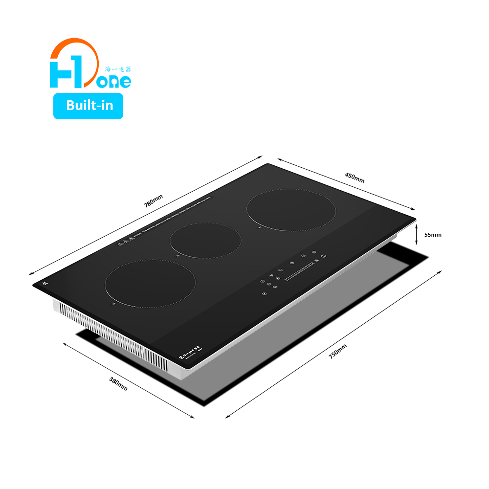 Built-in Tuya Induction Cooker with Smart Wi-Fi in Black Saves Energy, Time &amp; Worry
