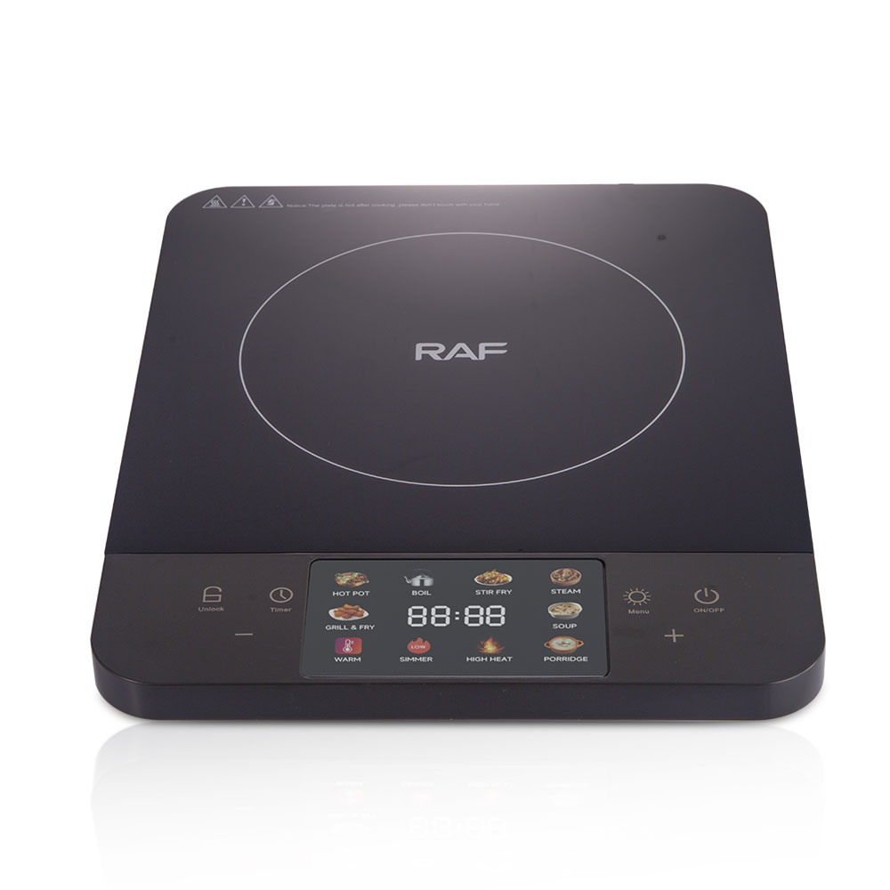 RAF 2200W Induction Cooker Cocina De Induction with Overheat Protection Uniform Heat and Easy to Clean Surface