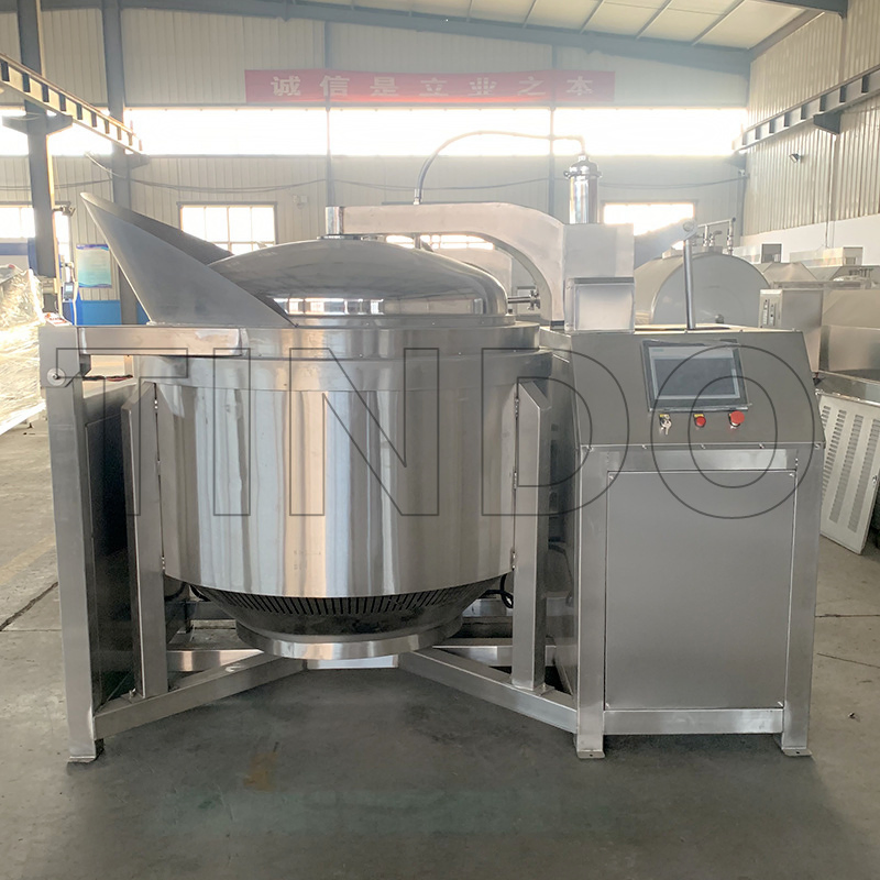 Automatic Industrial Gas Induction High Pressure Cooking Pot Machine for High Viscosity Food