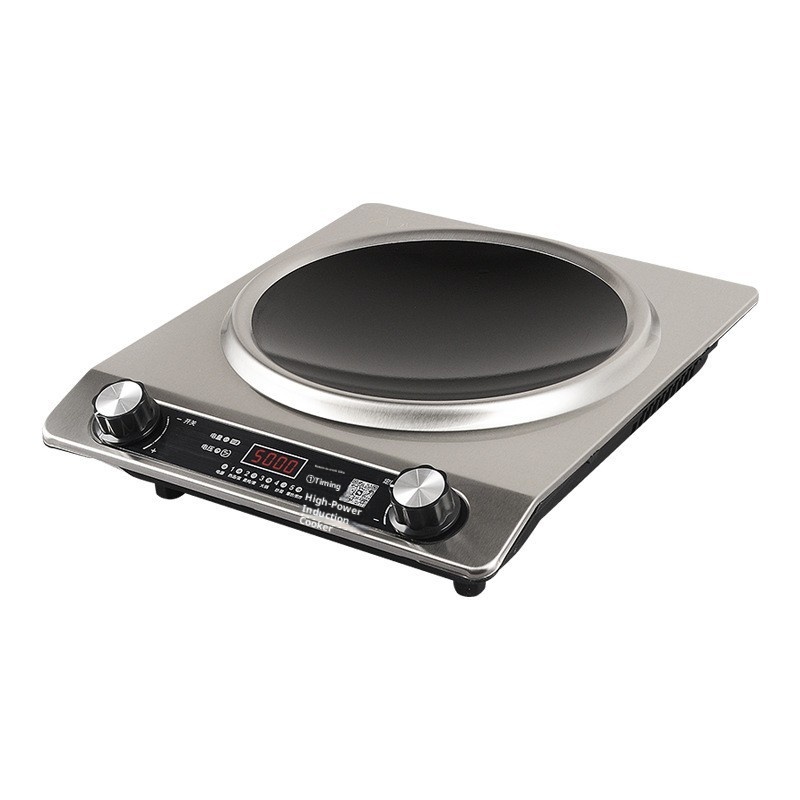 German Electric Induction Cooker Full Set 5000W High-Power Ultra-Thin Commercial Outdoor Household Use Waterproof LCD Display 5