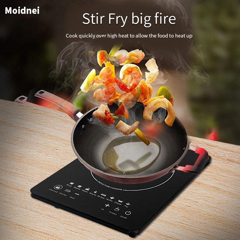 Induction Cooker Portable Induction Cooktop with Timer Household Touch Control 2000W Single Induction Cooker
