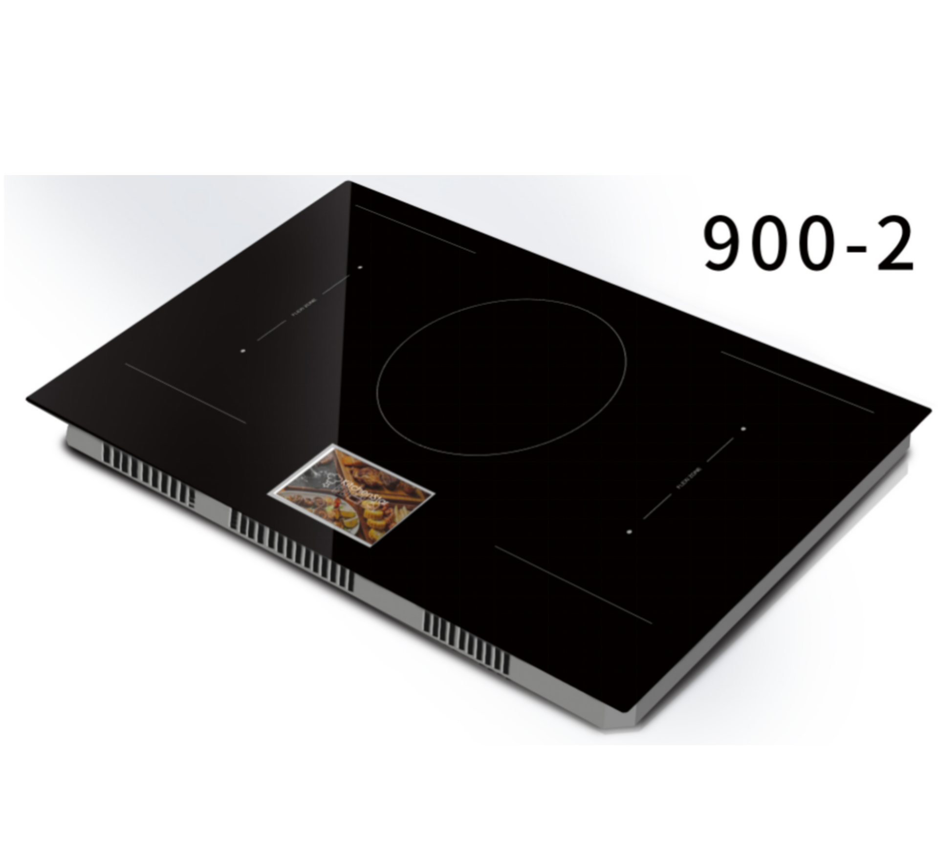 5 Zone 36" TFT Screen Induction Hob WiFi Function 4.3" Monitor Electric Cooktop Built-in Household Installation electric Power