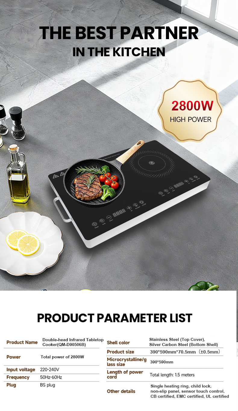 2026 2800W Popular Portable Household Induction Cookers Ceramic Cooktop for Home