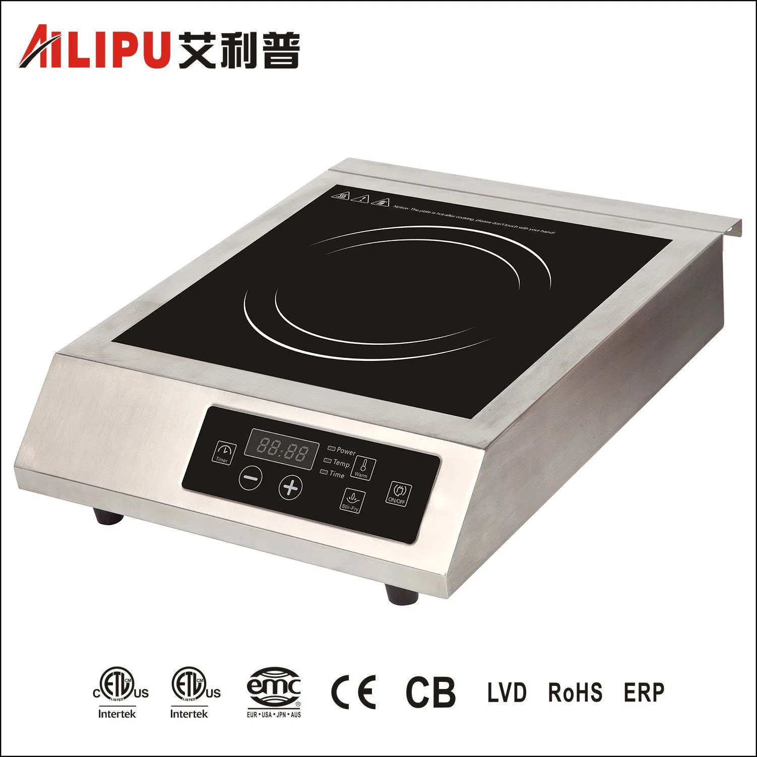 Restaurant Hotel Use Single Burner Commerical Induction Cooktop