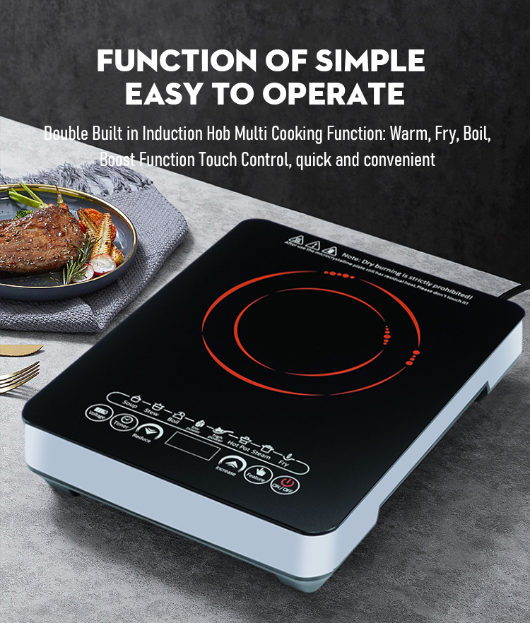 Multifunction High Quality Table Top Electric Induction Cooktop All-in-One Stove Oven Grill Portable Home Cooking Appliance