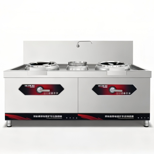 Commercial Induction Wok Cooker Energy Saving Cooking Equipment for Restaurant Kitchen