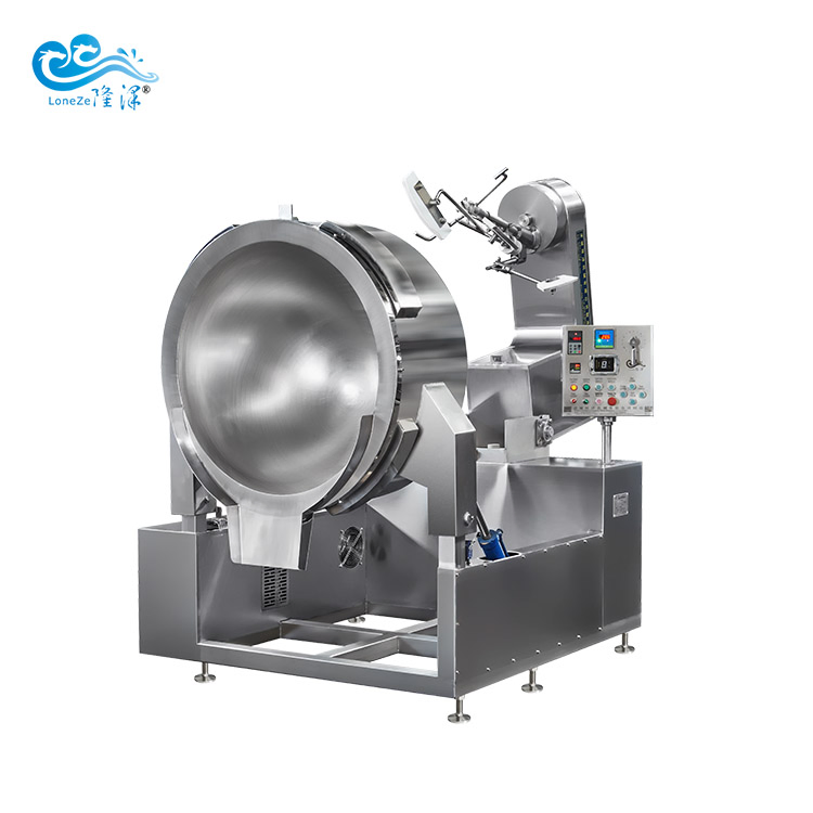High Quality Full Automatic Gas Fire Chili Sauce Paste Industrial Electric Induction Planetary Cooking Mixer Machine