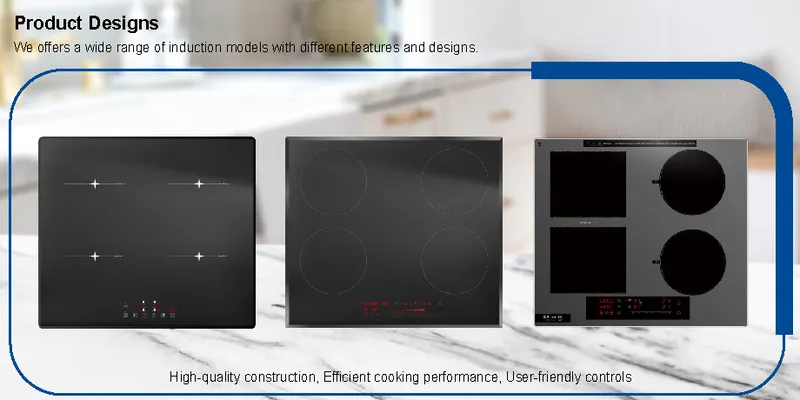 Induction Cooktop Multi Zone 4 Burner Built-in with Touch Controls
