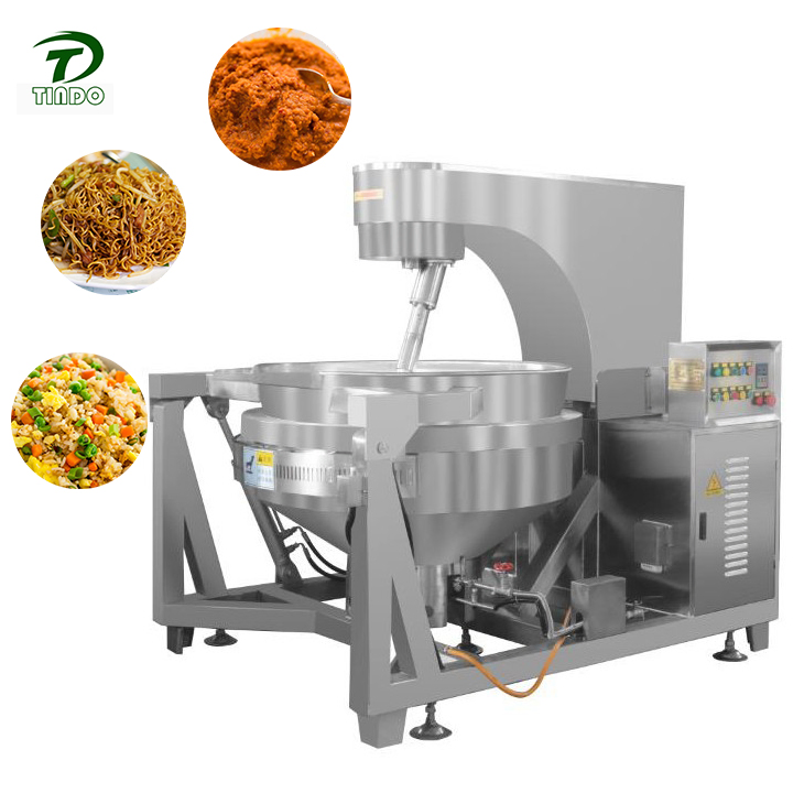 Jacketed Cooking Mixer Machine Large Capacity Jacketed Kettle Tiltable Planetary Stir Equipment