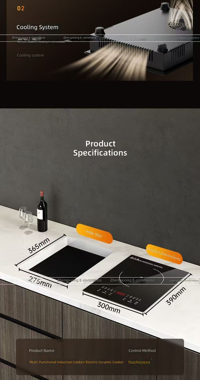 Single-Burner Built-In Electric Induction Cooktop
