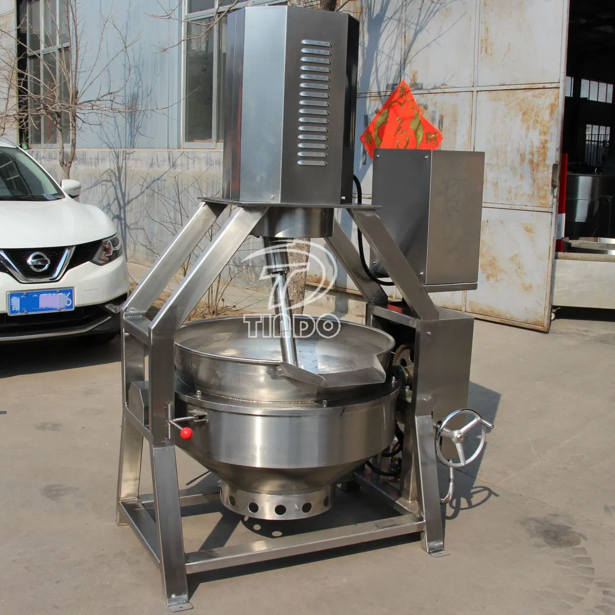 Industrial Big Capacity Oil Jacketed Cooking Mixer Pot Peanut Vegetable Large Steam Cooking Equipment