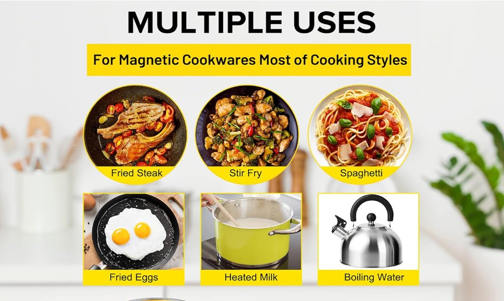 Energy-Efficient Domino Induction Cooktop with Multiple Power Levels