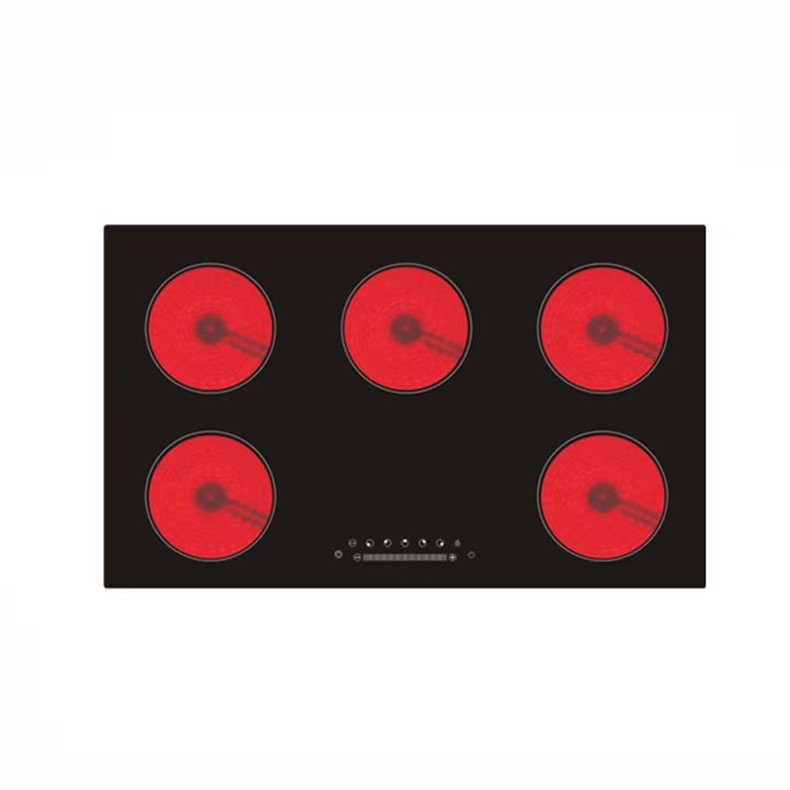 Hot Sale Built-In Double Burner 1400W Induction Cooktop with Glass Surface for Household Use