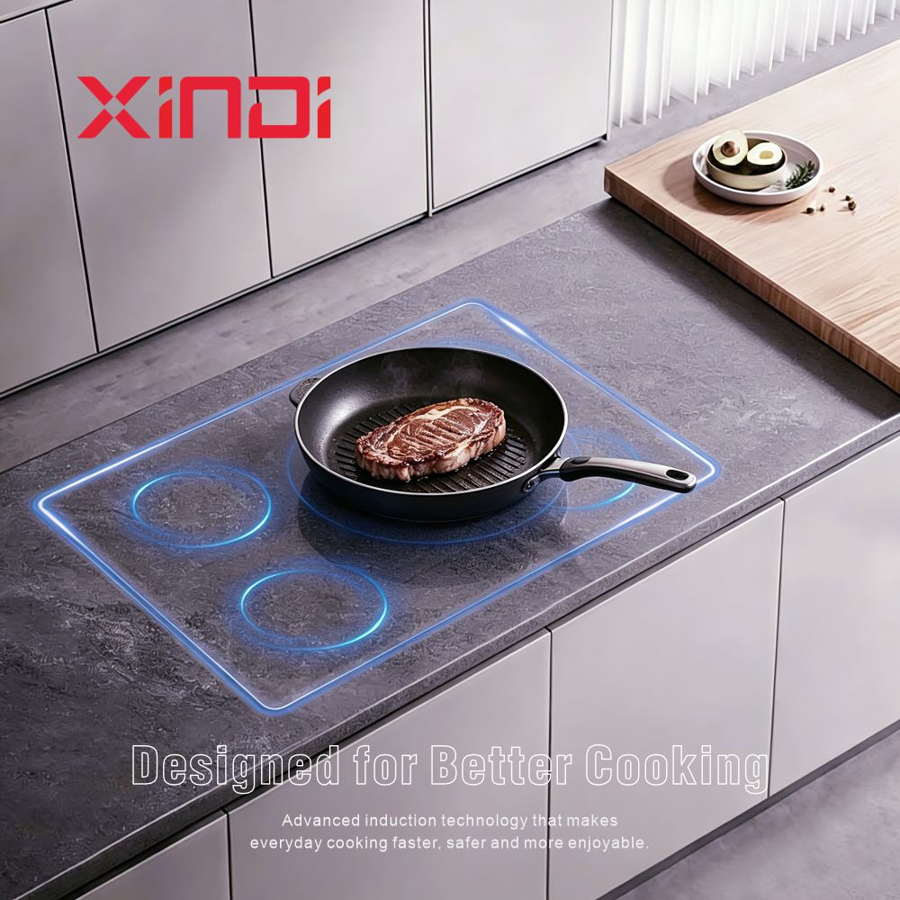 Hidden Built-In Single Burner Iron Induction Cooktop with Invisible Design for Household Use