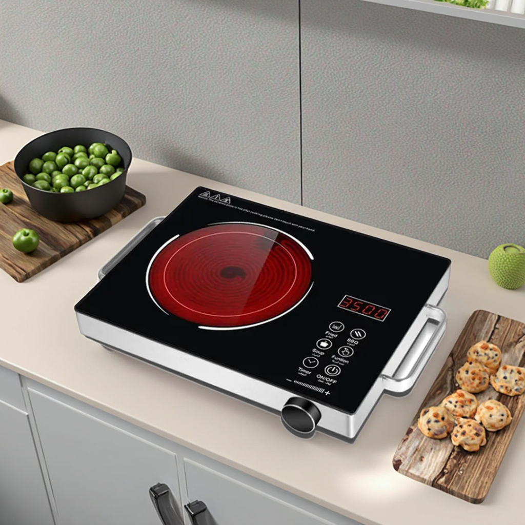 Ceramic Glass High-power High-fire Induction Infrared Cooker for Household for Home Appliances