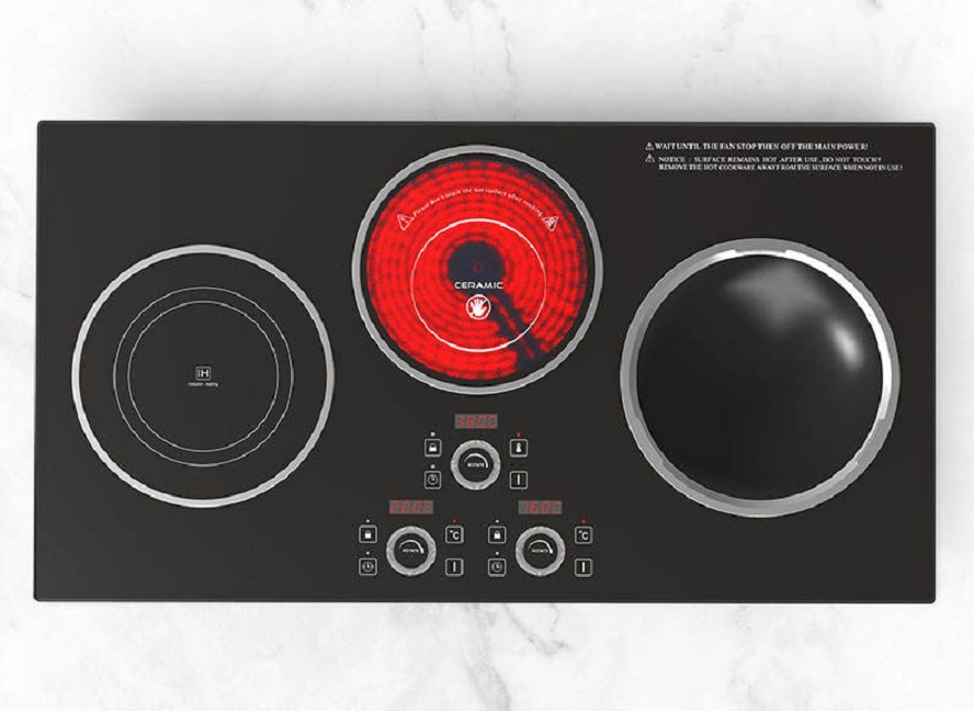 Wholesale Price Commercial Stove Wok Electric Infrared 3500W 3 Burner Induction Cooker
