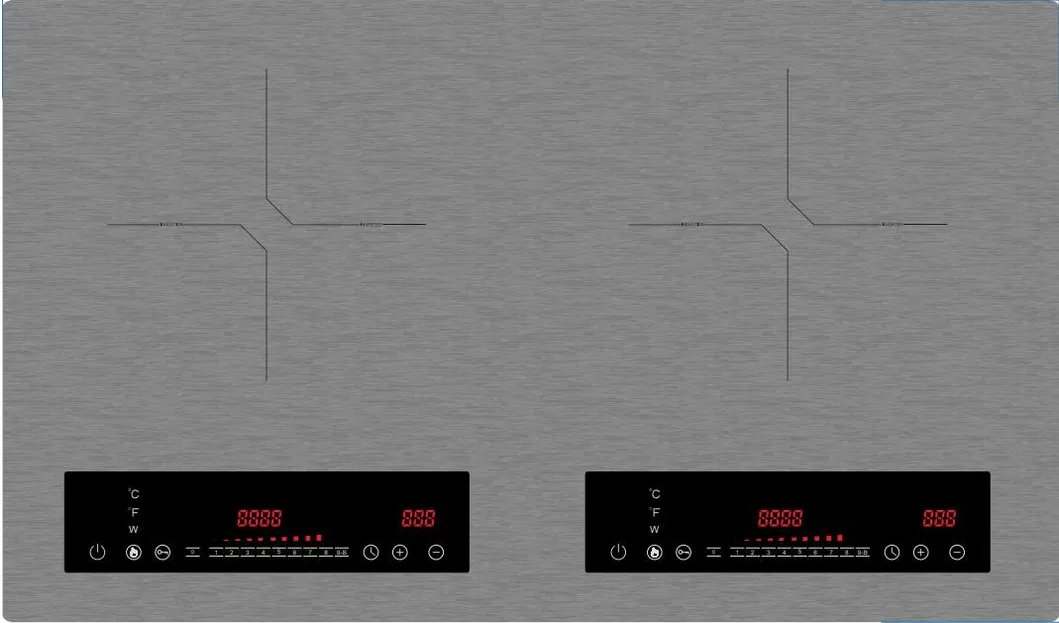 Kitchen Appliances 2 Burners Hob One Induction and One Electric Hob Cooktop with Multi Functions