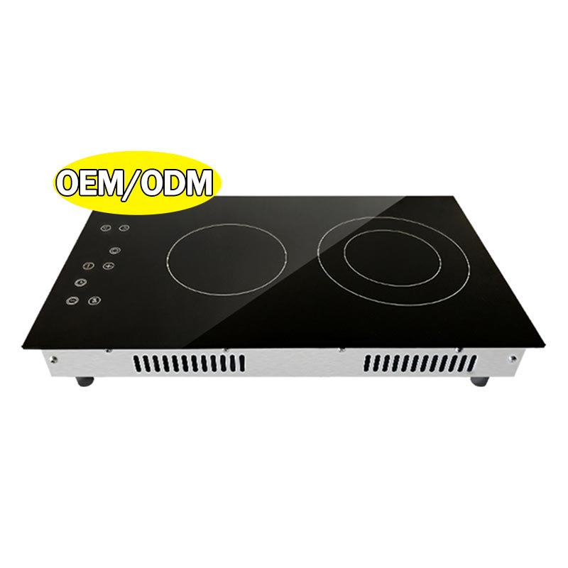 2025 Hot Selling Multifunctional 2 Burners Cooktop Far Infrared Heating Ceramic Countertop Household Induction Cooker