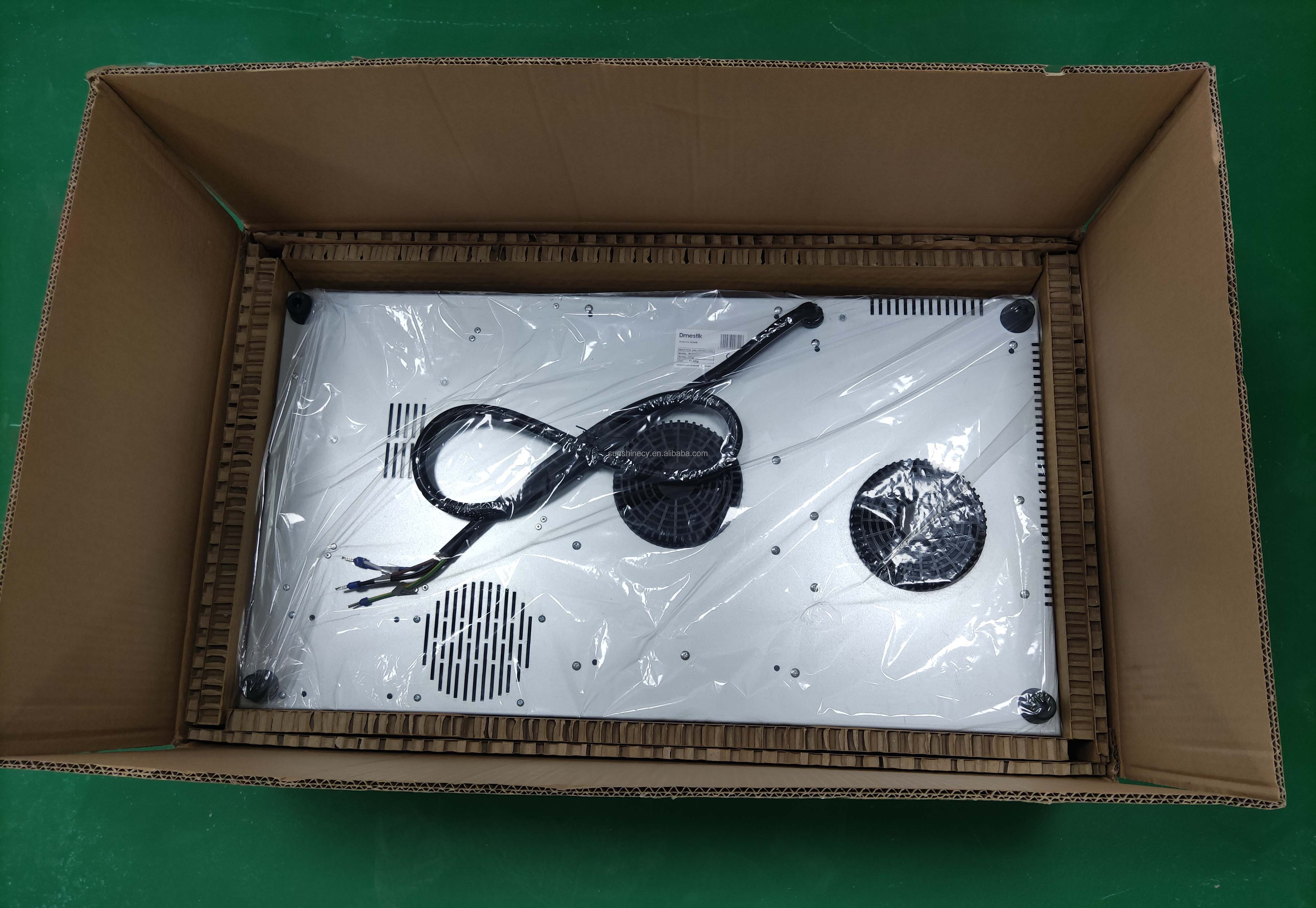 6000W Precise Double Elements Half Bridge Hybrid Hob Ceramic Glass Induction Cooker Built-In 3-Burner Class Energy Efficiency