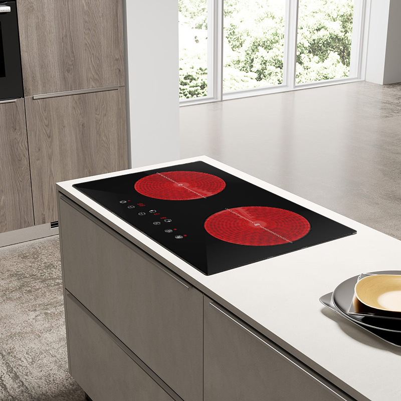 2 Burner 3000W Digital Display Induction Cooker Touch Control Ceramic Stove Hobs Electric Built-in Cooktops