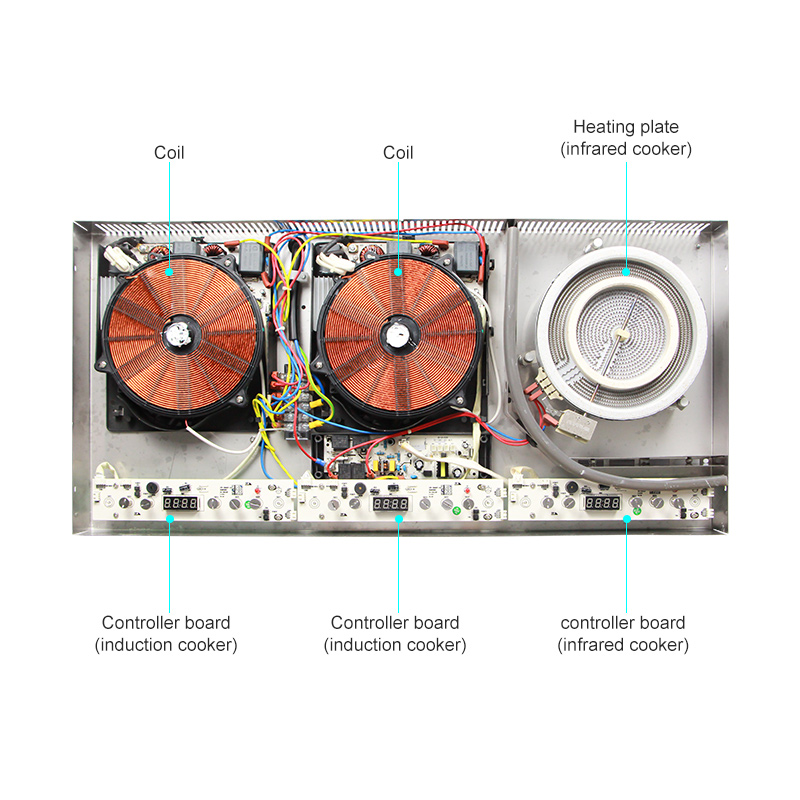 Factory Direct Selling Built-In 220V Induction Cooker With Smart Wi-Fi Control Eco-Friendly