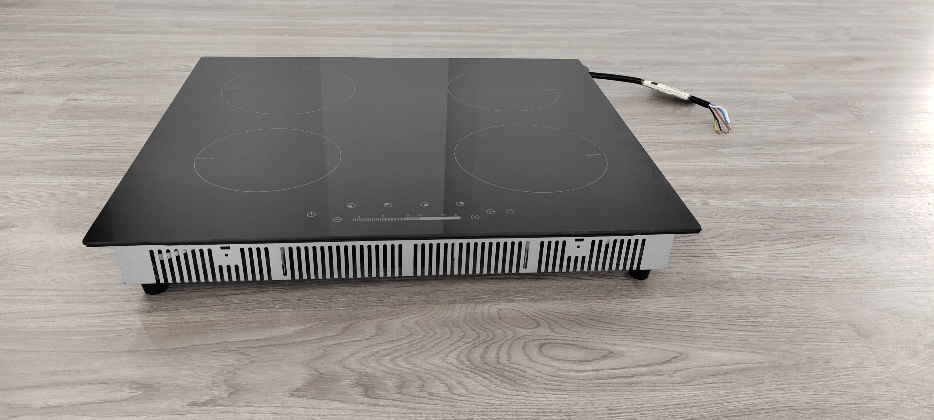 60cm Black Glass Built-in Induction Hob 4 Cooking Zones 9 Power Levels Touch Control Cooker Induction Hob