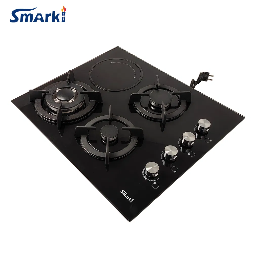 3 Gas + 1 Electrical Hybrid Hob Electrical Infrared &amp; Gas Hybrid Cooktop