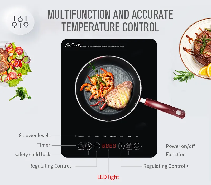 High Power Induction Wok Stove Restaurant Table Electric Single Commercial Induction Cooker