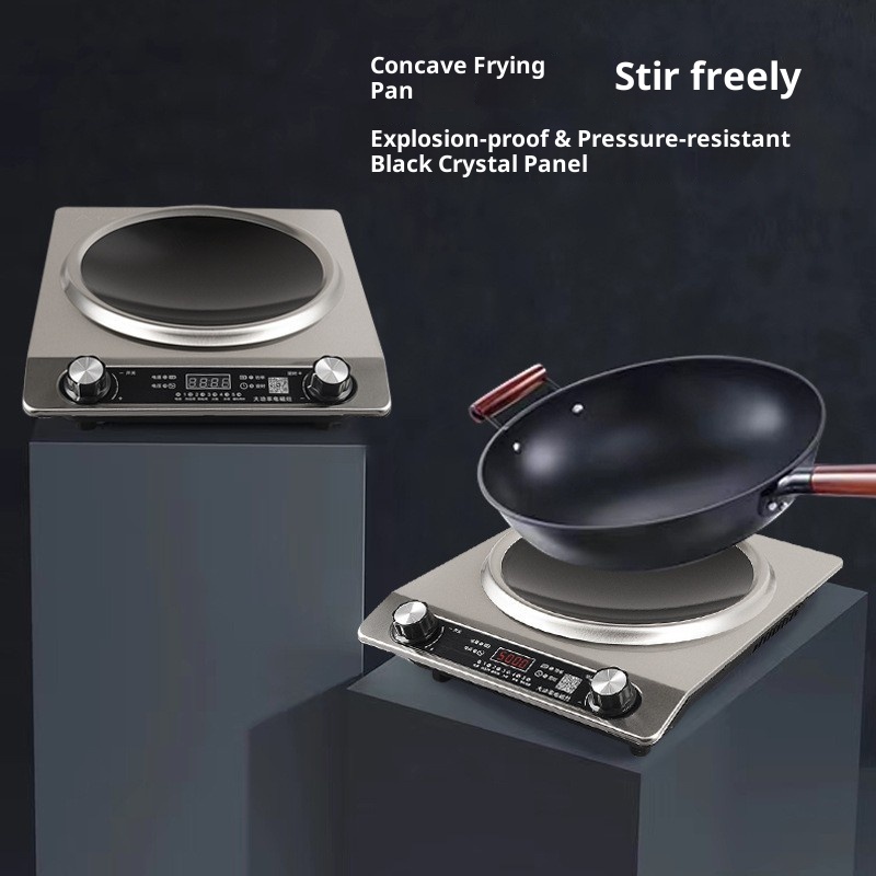 German Electric Induction Cooker Full Set 5000W High-Power Ultra-Thin Commercial Outdoor Household Use Waterproof LCD Display 5