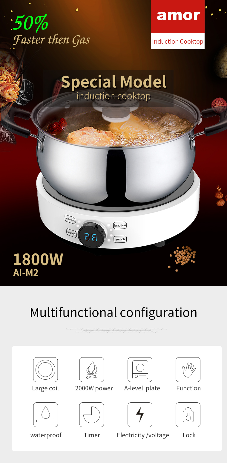 WiFi Smart Induction Cooker Features