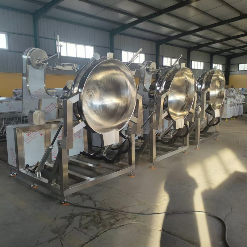 Industrial 100-800L Electric Induction Heating Planetary Jacketed Kettle Sauce Strirring Cooking Machine