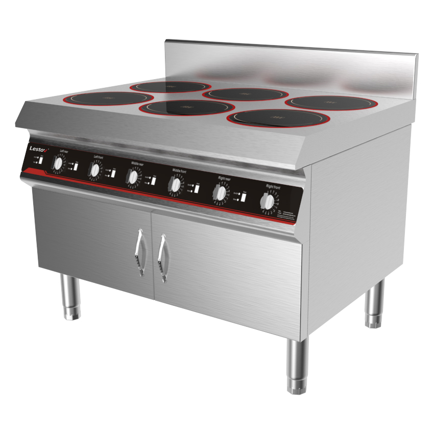 6 Burner Professional Induction Hob with Knob Control Lt-B300VI-B105