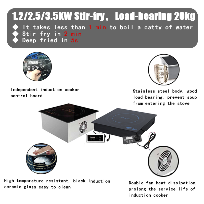 Commercial Built-in Induction Hob Details