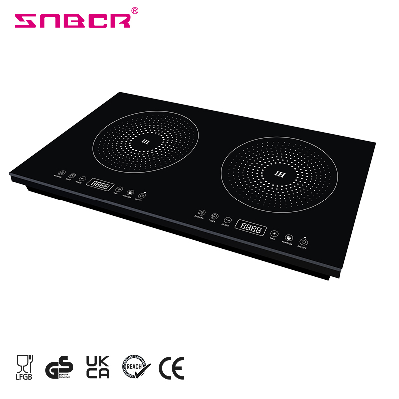 Dual Plates Induction Cooker Electromagnetic Induction Cooktop Two Combined Electric Stove Cooker for OEM logo Brand Pattern