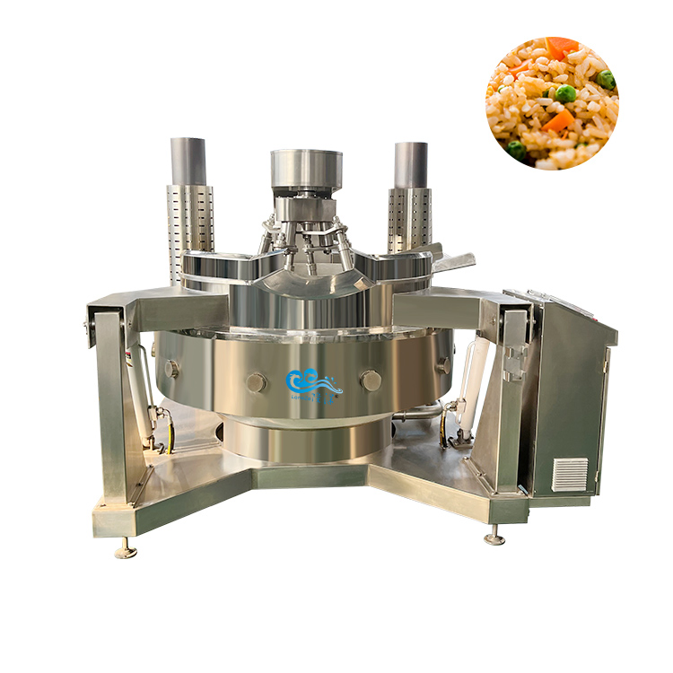 High Quality Full Automatic Gas Fire Chili Sauce Paste Industrial Electric Induction Planetary Cooking Mixer Machine