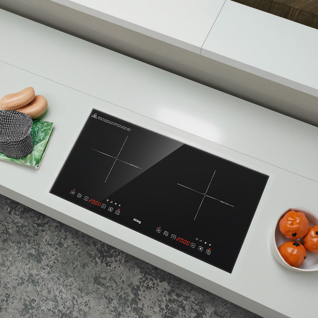 4400W Induction Hob 2 burner Touch Stove Electric Built-in Double Induction Cooker
