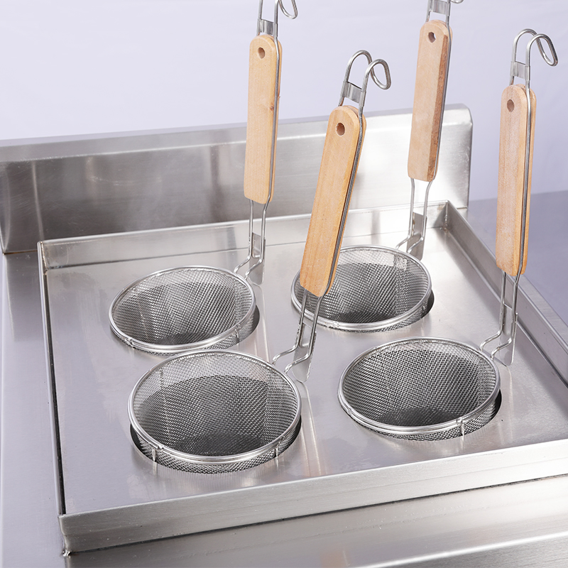Stainless Steel 4 Strainer Professional Induction Pasta Cooker Commercial Induction Noodle Burner